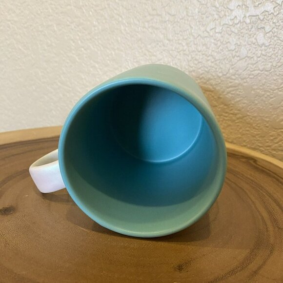 2019/2020 Starbucks mug Teal Marble Mint White Matte 12 Oz - Picture 5 of 6